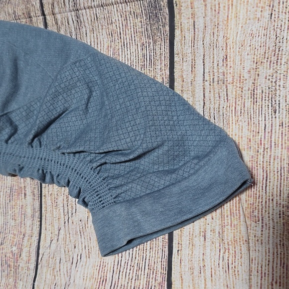 Lululemon In The Flow Crop IIHeathered Blue Denim size 4 - Picture 7 of 9